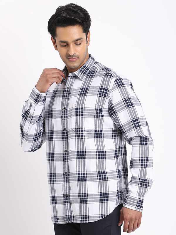 Men's Check Full Sleeves Cotton Shirt - Image 2