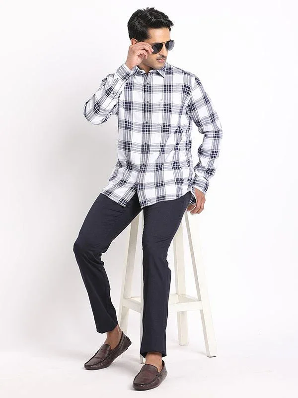 Men's Check Full Sleeves Cotton Shirt - Image 5