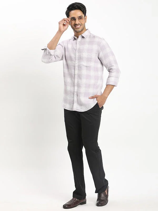 Men's Check Full Sleeves Cotton Shirt - Image 4