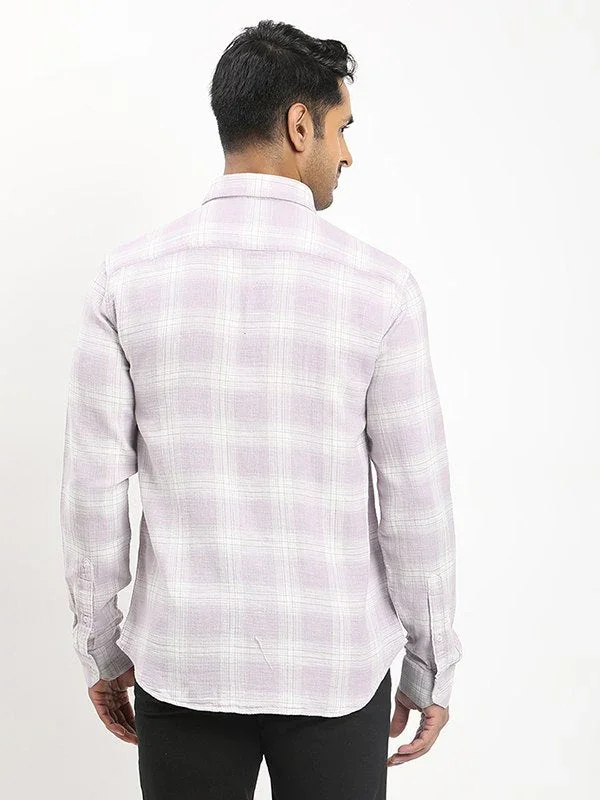 Men's Check Full Sleeves Cotton Shirt - Image 5