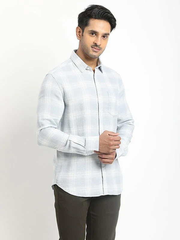 Men's Check Full Sleeves Cotton Shirt - Image 7