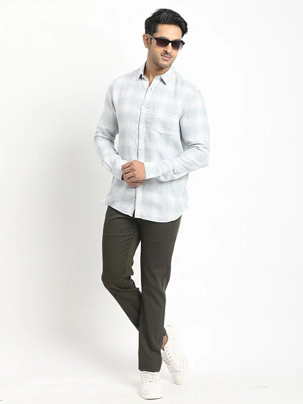 Men's Check Full Sleeves Cotton Shirt - Image 9