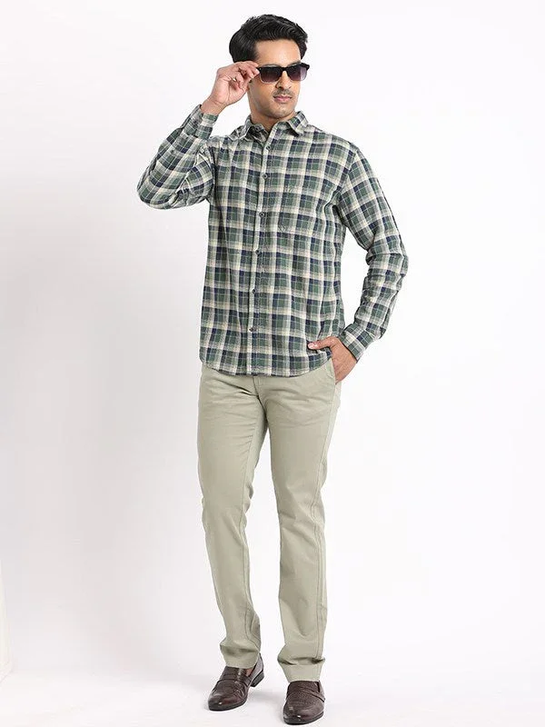 Men's Check Full Sleeves Cotton Shirt - Image 5