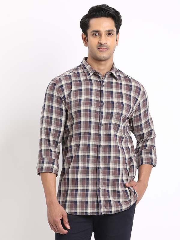 Men's Check Full Sleeves Cotton Shirt - Image 6