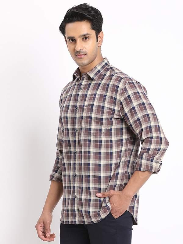 Men's Check Full Sleeves Cotton Shirt - Image 7