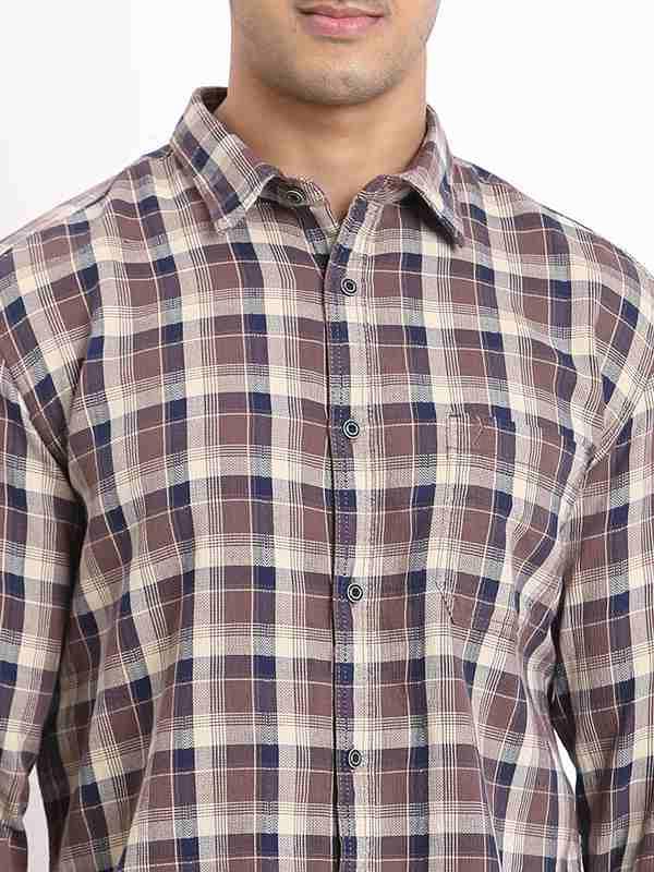 Men's Check Full Sleeves Cotton Shirt - Image 8
