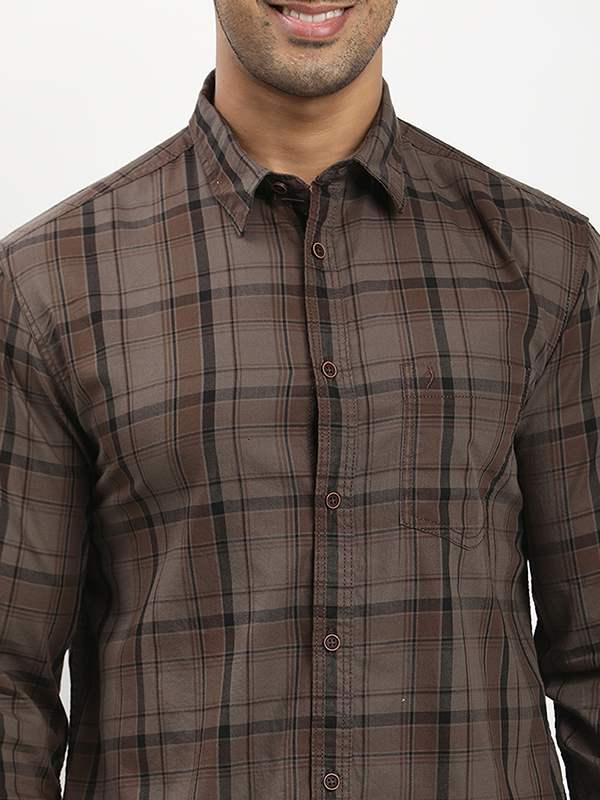 Men's Check Full Sleeves Cotton Shirt - Image 3