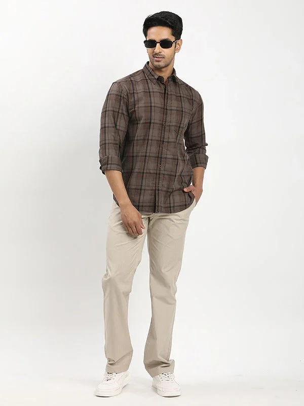 Men's Check Full Sleeves Cotton Shirt - Image 4