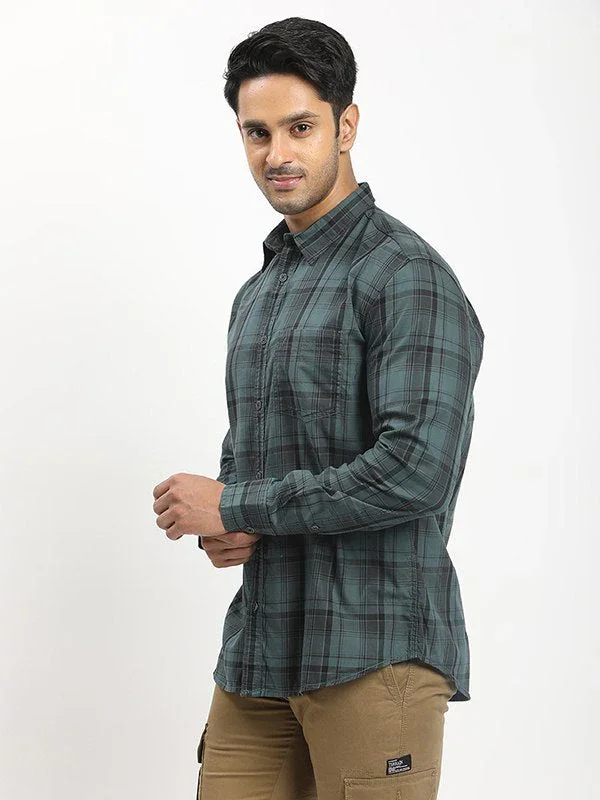 Men's Check Full Sleeves Cotton Shirt - Image 7