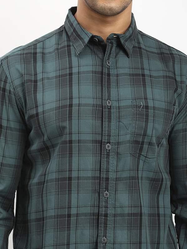 Men's Check Full Sleeves Cotton Shirt - Image 8