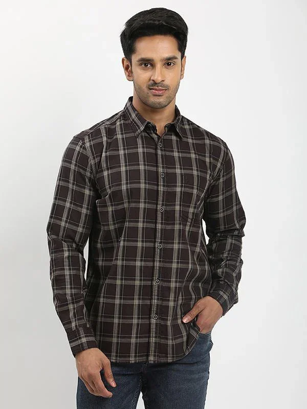 Men's Check Full Sleeves Cotton Shirt