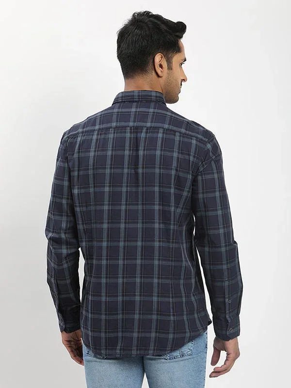 Men's Check Full Sleeves Cotton Shirt - Image 10