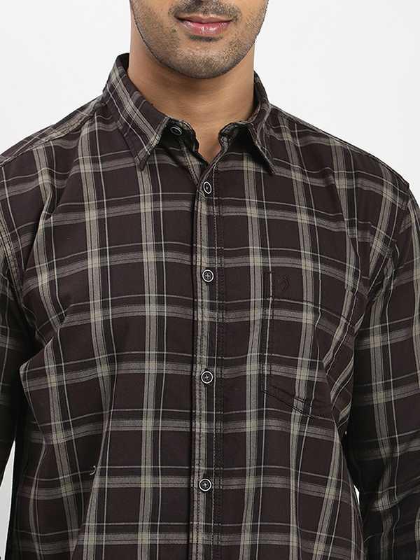 Men's Check Full Sleeves Cotton Shirt - Image 3