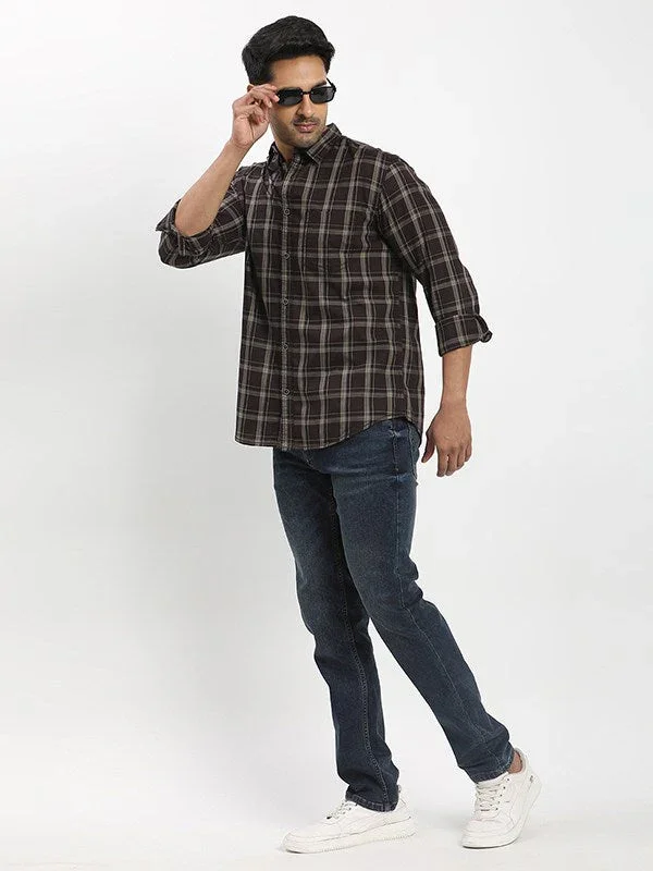 Men's Check Full Sleeves Cotton Shirt - Image 4