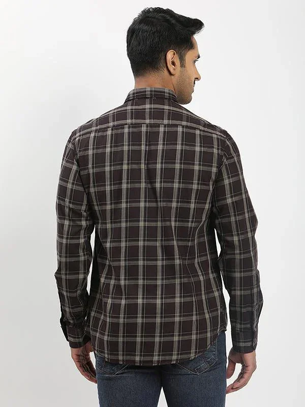 Men's Check Full Sleeves Cotton Shirt - Image 5