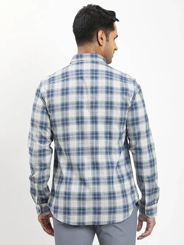 Men's Check Full Sleeves Cotton Shirt - Image 10