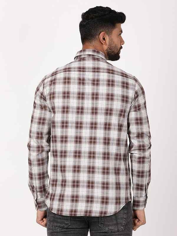 Men's Check Full Sleeves Cotton Shirt - Image 4