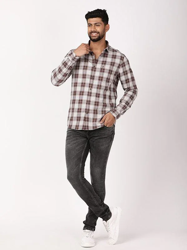 Men's Check Full Sleeves Cotton Shirt - Image 5