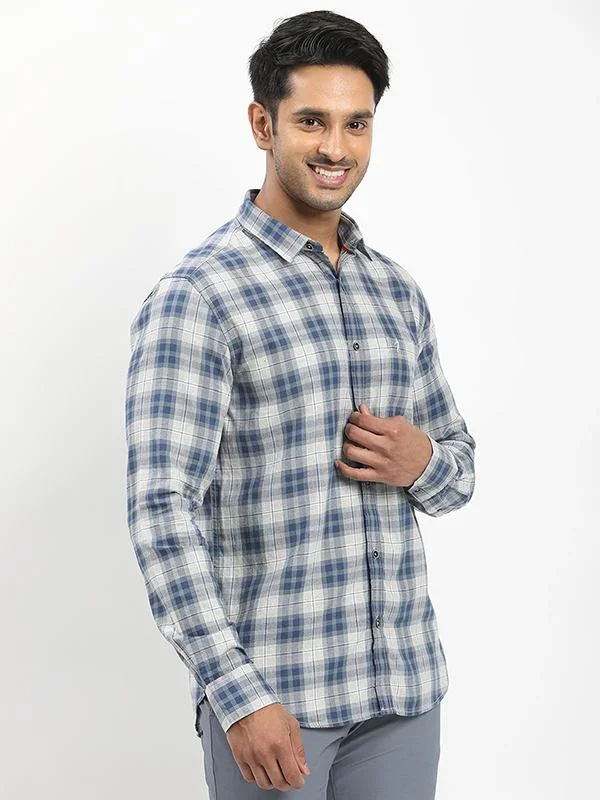 Men's Check Full Sleeves Cotton Shirt - Image 7