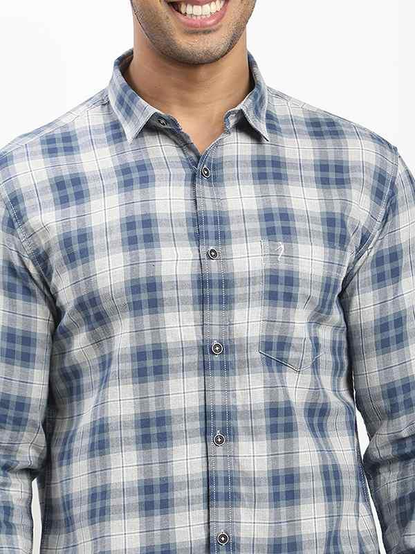 Men's Check Full Sleeves Cotton Shirt - Image 8