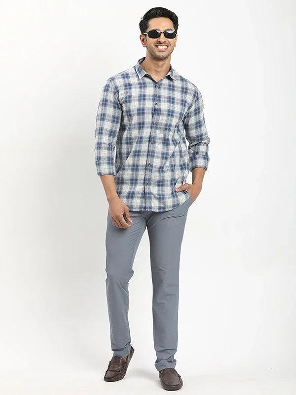 Men's Check Full Sleeves Cotton Shirt - Image 9