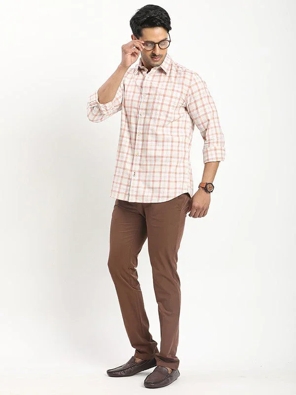Men's Check Full Sleeves Cotton Shirt - Image 4