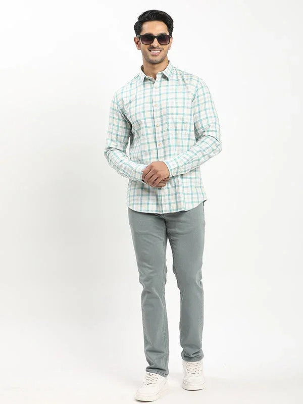 Men's Check Full Sleeves Cotton Shirt - Image 9