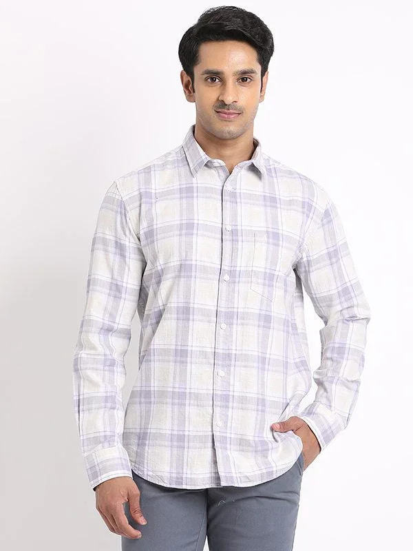 Men's Check Full Sleeves Cotton Shirt