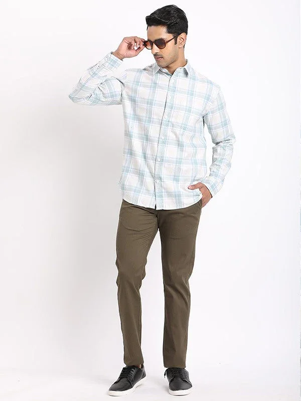 Men's Check Full Sleeves Cotton Shirt - Image 10