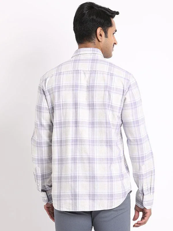 Men's Check Full Sleeves Cotton Shirt - Image 4
