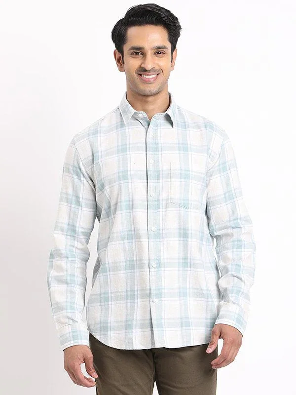 Men's Check Full Sleeves Cotton Shirt - Image 6