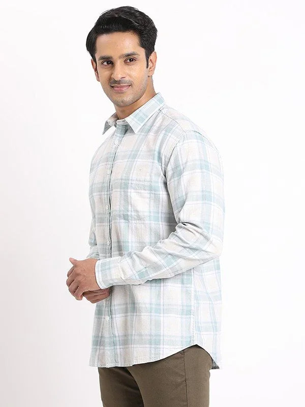 Men's Check Full Sleeves Cotton Shirt - Image 7