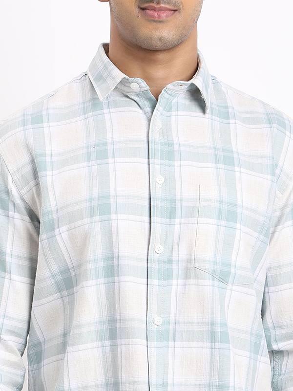 Men's Check Full Sleeves Cotton Shirt - Image 8