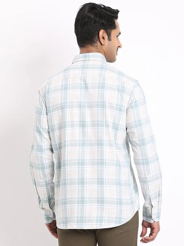 Men's Check Full Sleeves Cotton Shirt - Image 9