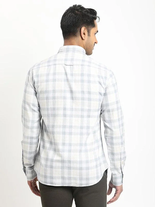 Men's Check Full Sleeves Cotton Shirt - Image 5