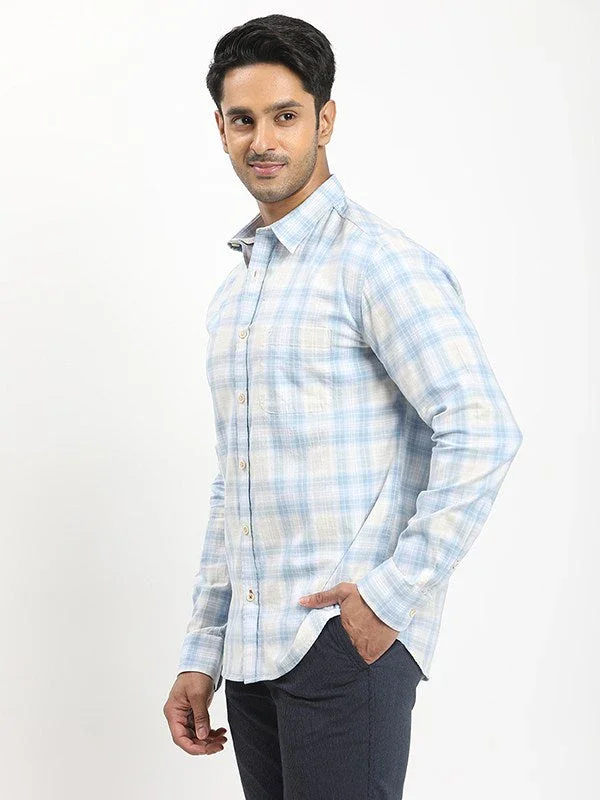 Men's Check Full Sleeves Cotton Shirt - Image 7