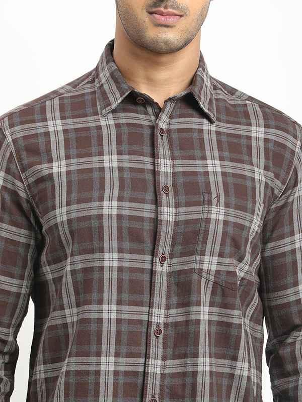 Men's Check Full Sleeves Cotton Shirt - Image 3