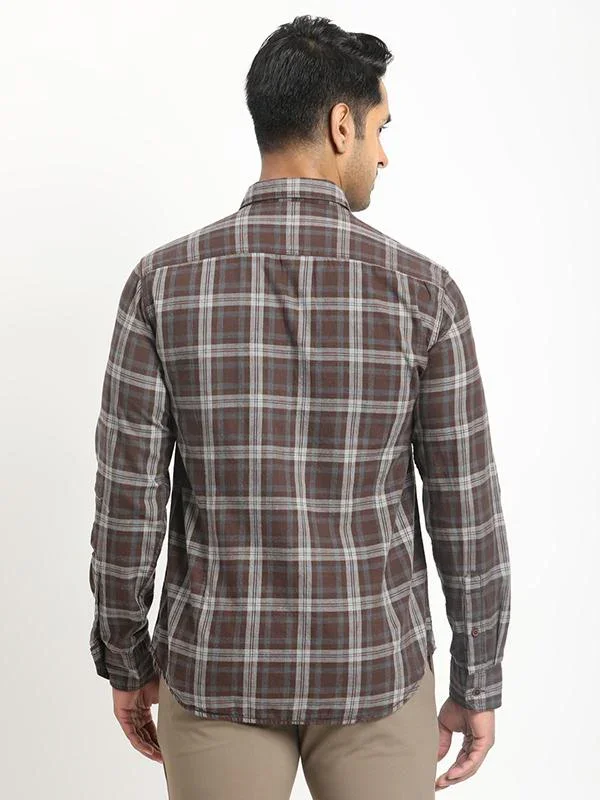 Men's Check Full Sleeves Cotton Shirt - Image 5