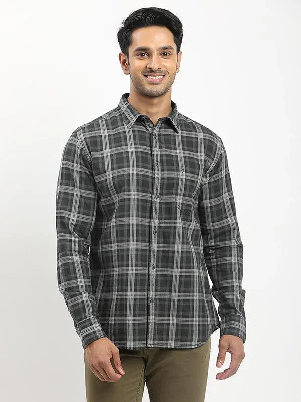 Men's Check Full Sleeves Cotton Shirt - Image 6