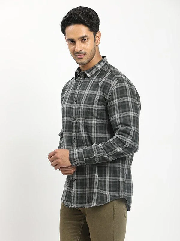 Men's Check Full Sleeves Cotton Shirt - Image 7