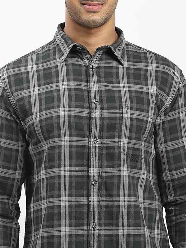 Men's Check Full Sleeves Cotton Shirt - Image 8