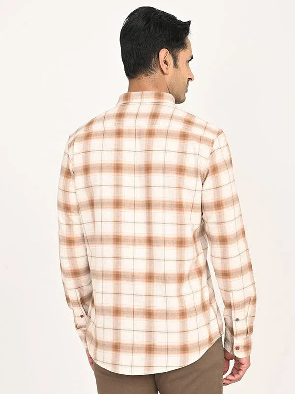Men's Check Full Sleeves Cotton Shirt - Image 4