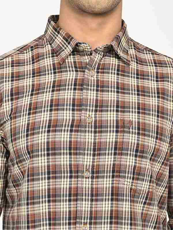 Men's Check Full Sleeves Cotton Shirt - Image 3