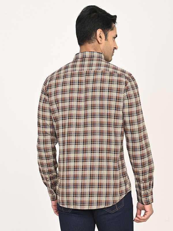 Men's Check Full Sleeves Cotton Shirt - Image 4