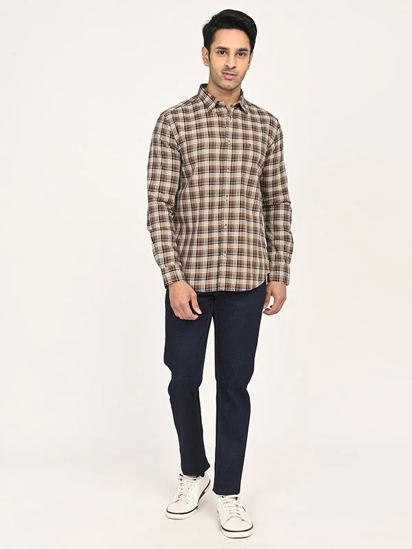 Men's Check Full Sleeves Cotton Shirt - Image 5