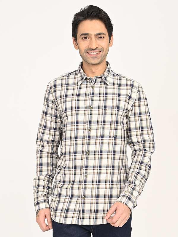 Men's Check Full Sleeves Cotton Shirt