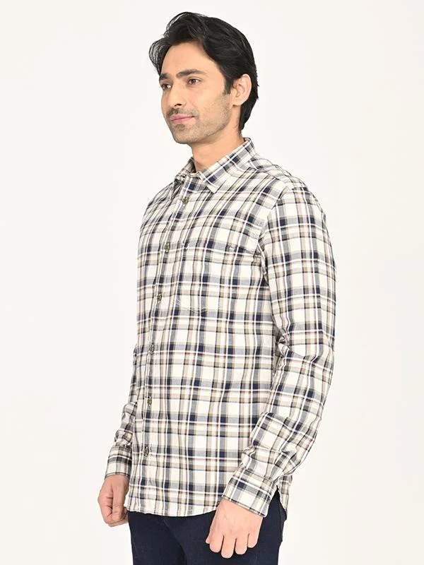 Men's Check Full Sleeves Cotton Shirt - Image 2