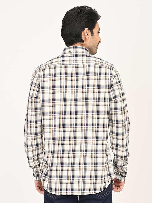 Men's Check Full Sleeves Cotton Shirt - Image 4