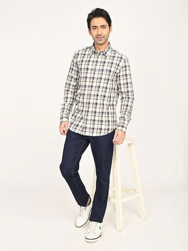 Men's Check Full Sleeves Cotton Shirt - Image 5