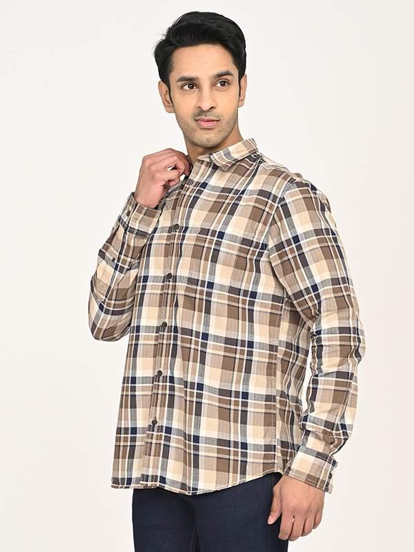 Men's Check Full Sleeves Cotton Shirt - Image 2